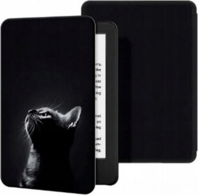 Pokrowiec Pan i Pani Gadżet Etui do Amazon Kindle 4 Czarny Kot