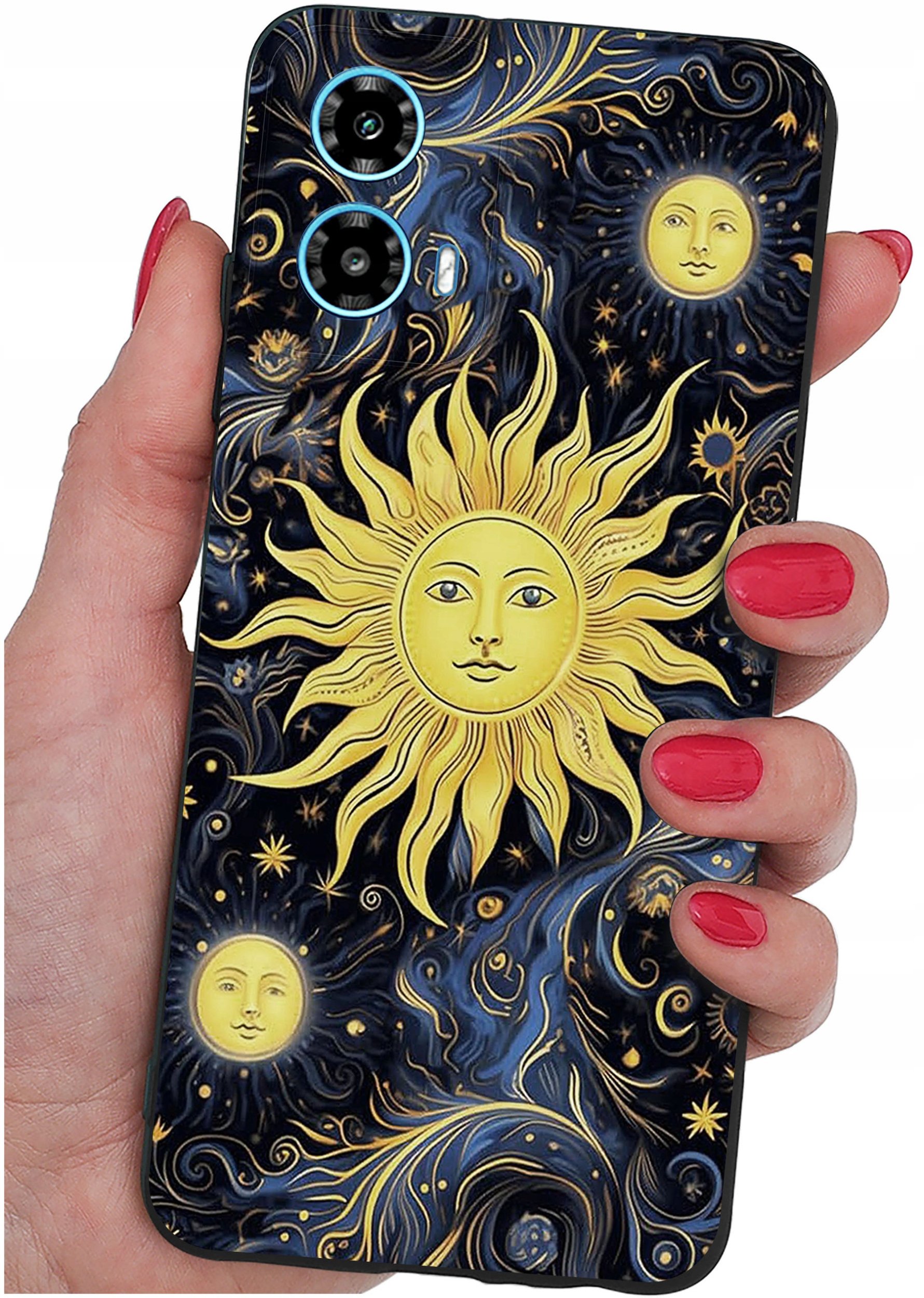 ETUI do Motorola Moto G34 5G WZORY |SILIKONOWE MATT CASE + SZKŁO 9H