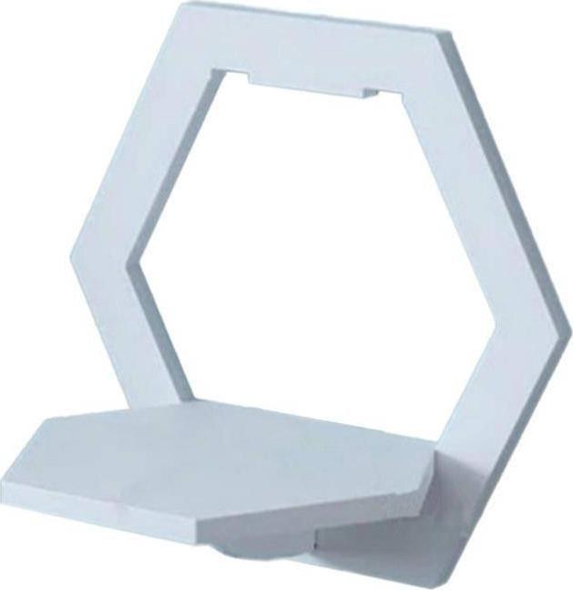 Aptel DEKORACYJNA PÓŁKA NA ŚCIANĘ ZAWIESZANA ścienna biała 27x29x16 cm SL5A