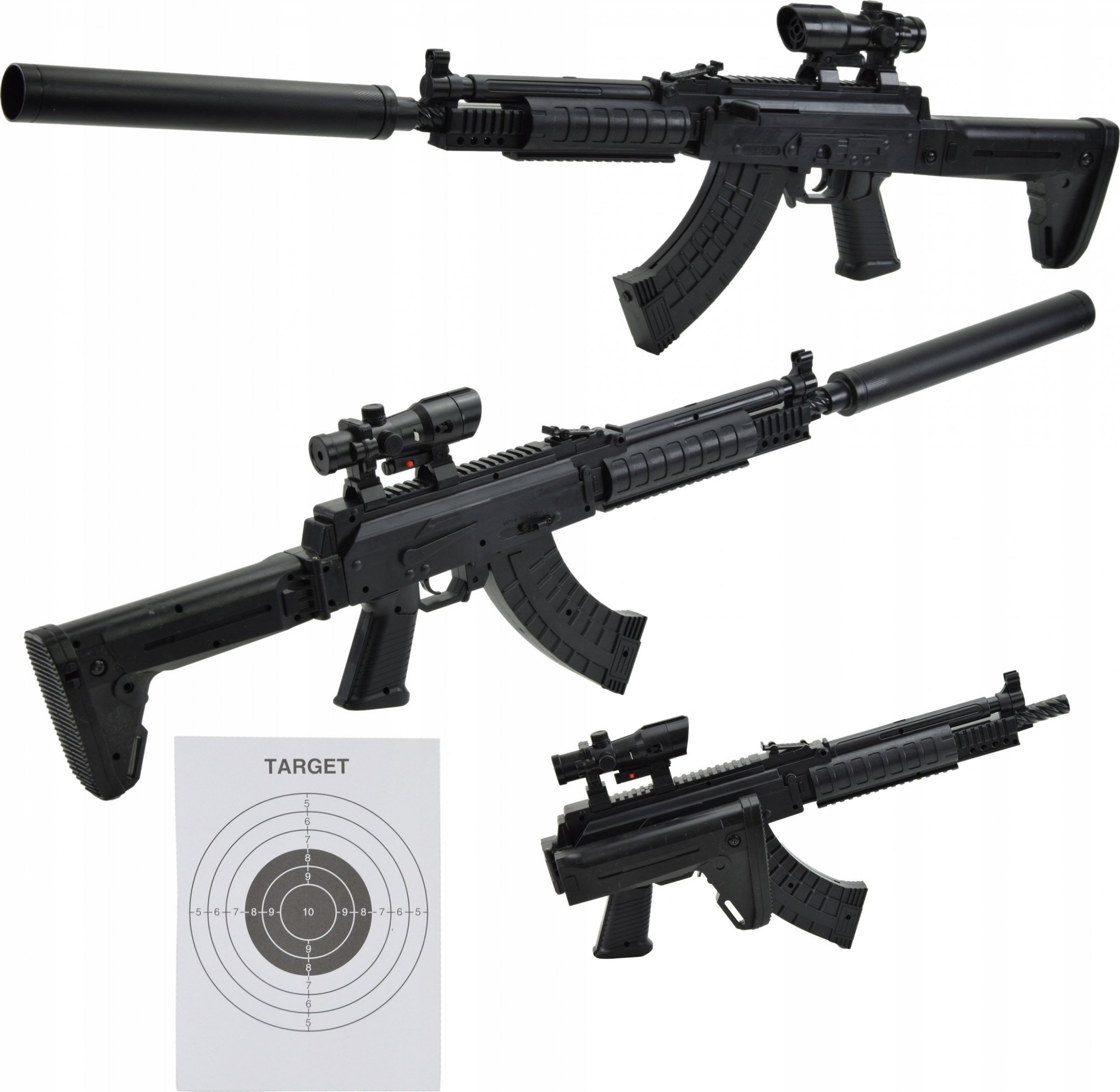 Skleplolki WIELKI KARABIN PISTOLET NA KULKI 6MM LASER 94CM