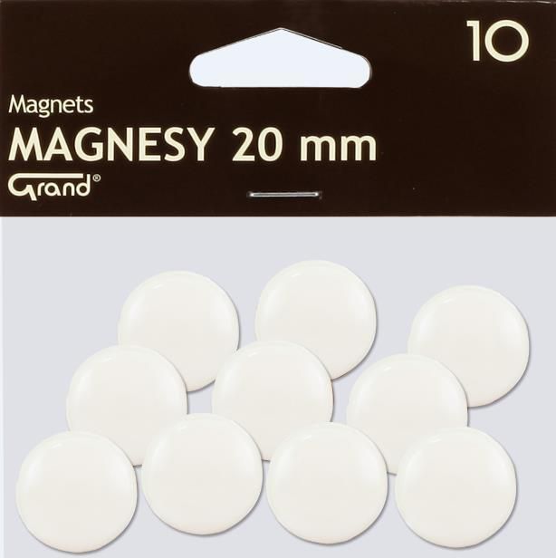 Grand Magnes 20mm biały 10szt GRAND - 189193