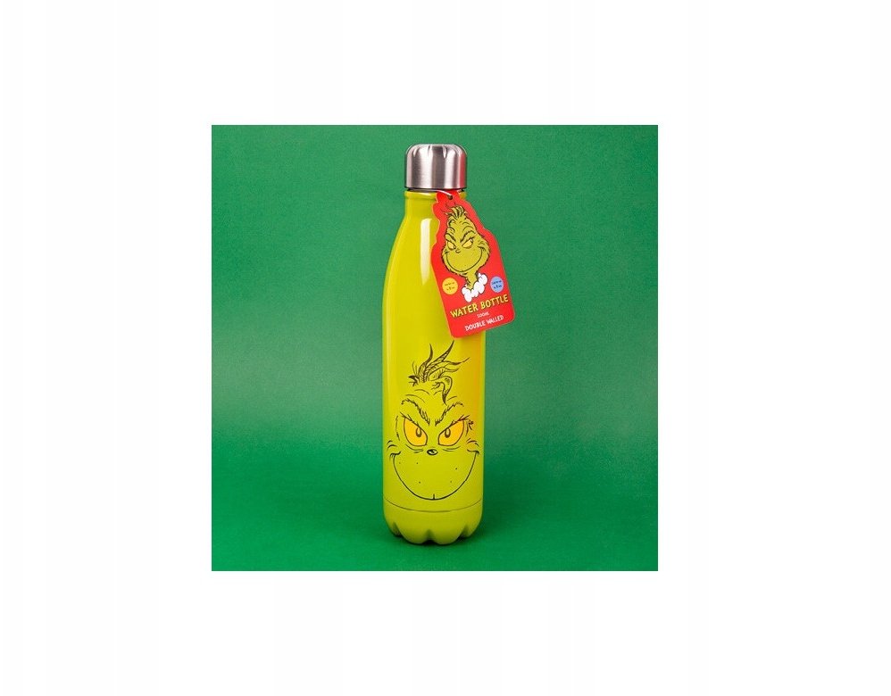 Metalowa Butelka na Wodę Grincha