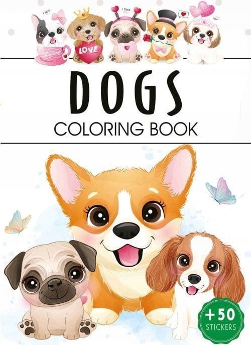 Dogs. Coloring book