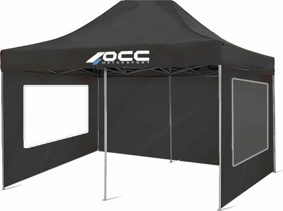 OCC Motorsport Ściana Namiotu OCC Motorsport OCCCARP33 Czarny Oxford 420D 6 x 2 m Okno