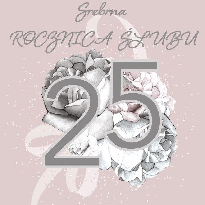 Karnet Swarovski kwadrat CL4407 Rocznica Ślubu 25