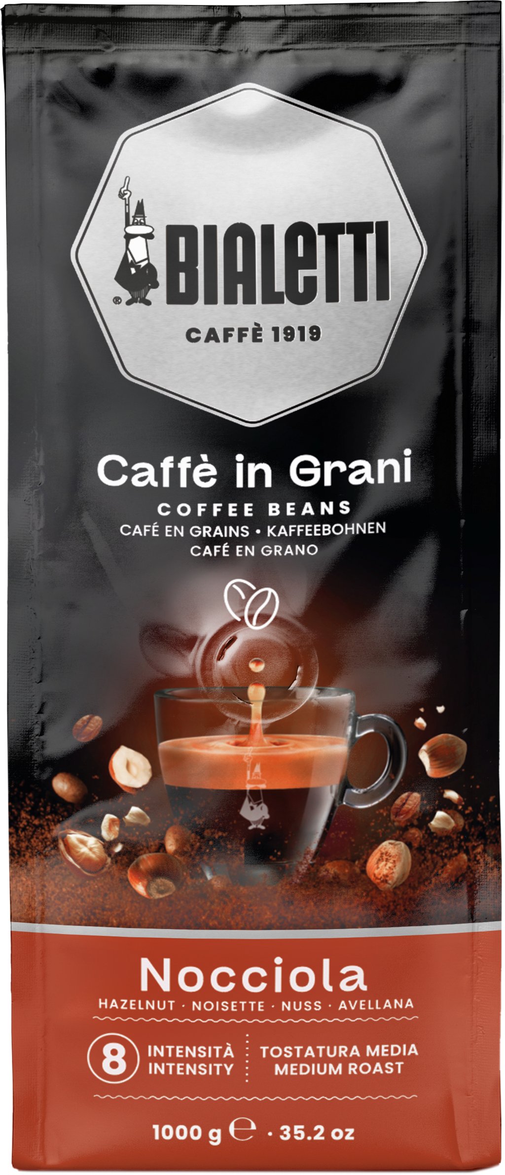 Kawa ziarnista Bialetti Esperto Grani Nocciola Espresso 1 kg
