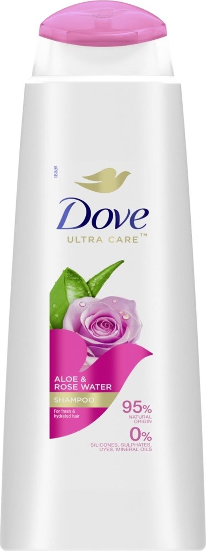 Unilever DOVE Ultra Care Szampon odwieżający do włosów Aloe & Rose Water 400 ml
