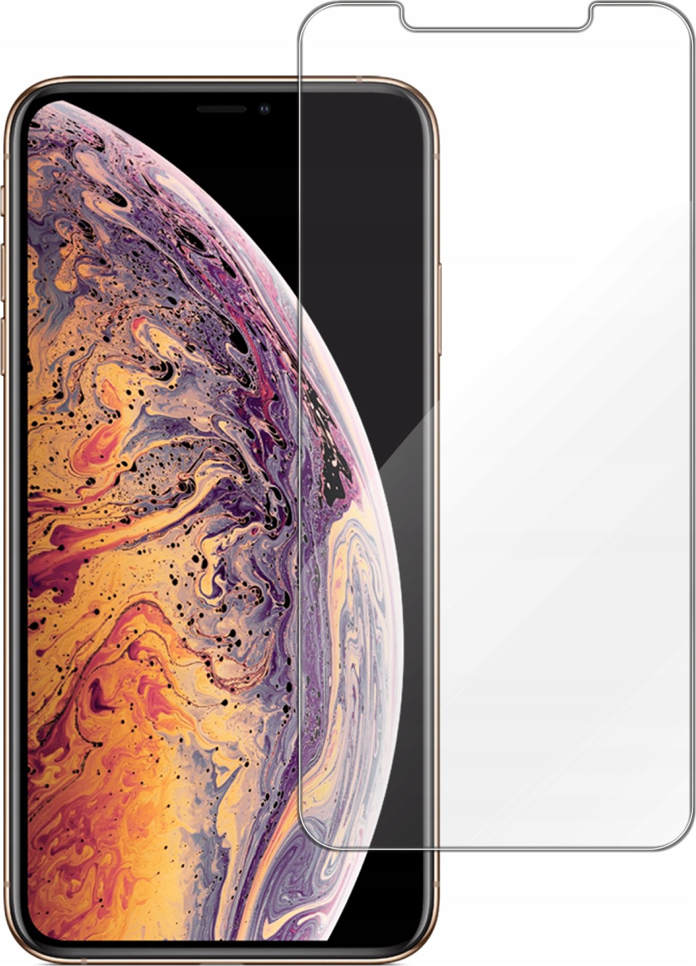 etumi Szkło Hartowane 9H Do Iphone Xs Max / 11 Pro Max Szkiełko Ochronne Na Ekran Twarde Płaskie Przód / Ochrona Matrycy Telefonu Glas0007
