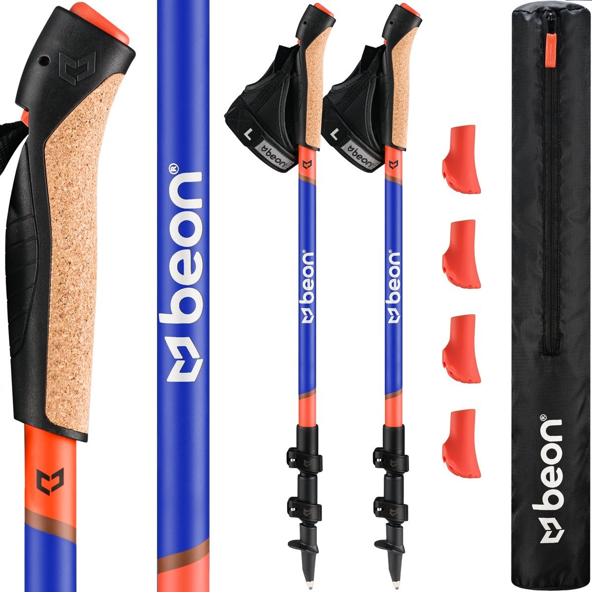 Kije nordic walking Beon NX4 Blue