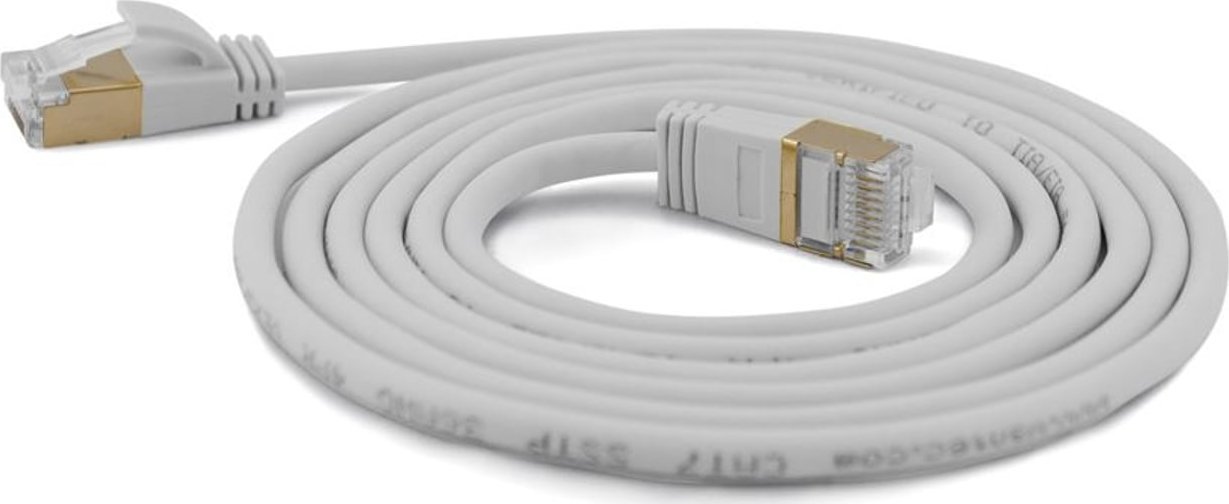 Wantec Wantec Extra dünnesCat.7 RohCable SSTP Patch Cable - 1,5 m - Cat.7 RohCable - S/FTP (S- STP) - RJ- 45 - RJ- 45 - gray (7188)