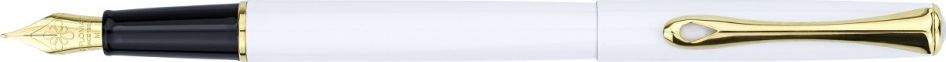 pióro wieczne Traveller średnie 12 cm stal nierdzewna/chrom biały/złoty
