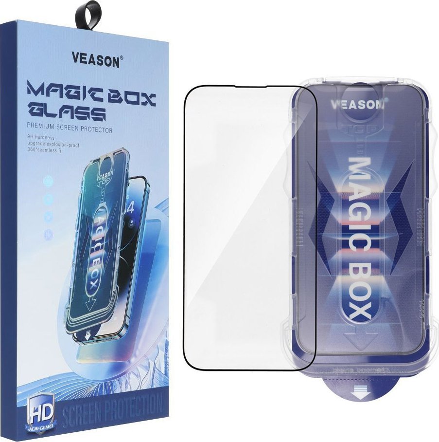 Braders Szkło Hartowane do iPhone 15 Pro Max , Braders E-Install szybka na cały ekran