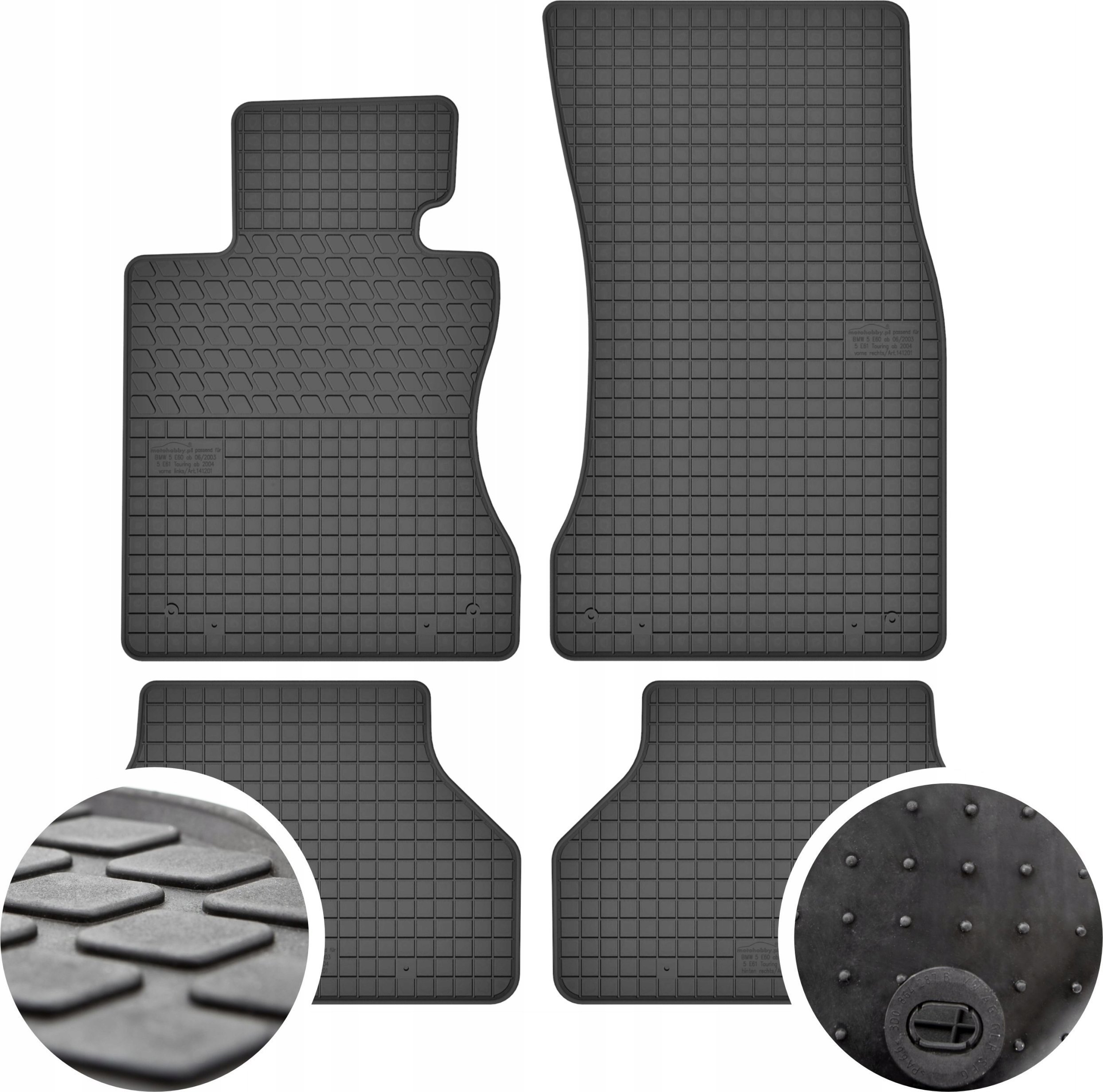 GeyerHosaja Dywaniki gumowe do BMW 5 E60/E61