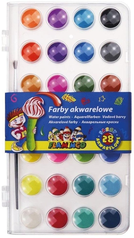 Farby akwarelowe 28 kolorów