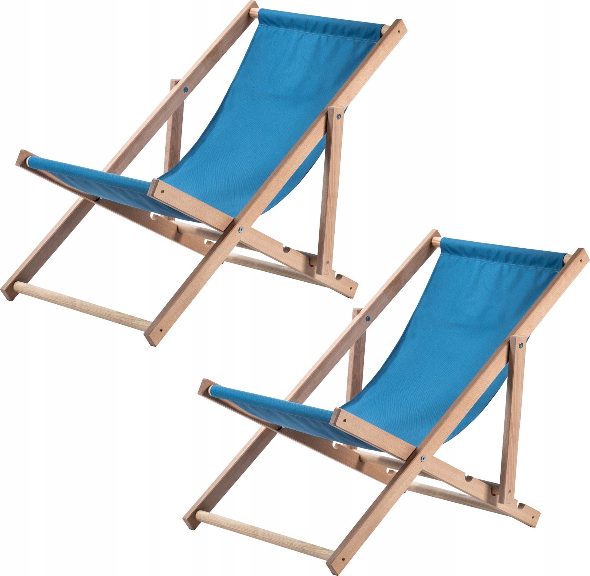 Kadax KADAX Leżak Drewniany Plażowy Składany Leżaki 2szt