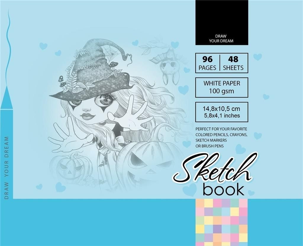 Fresh Szkicownik 10.5x14.8cm 96k niebieski