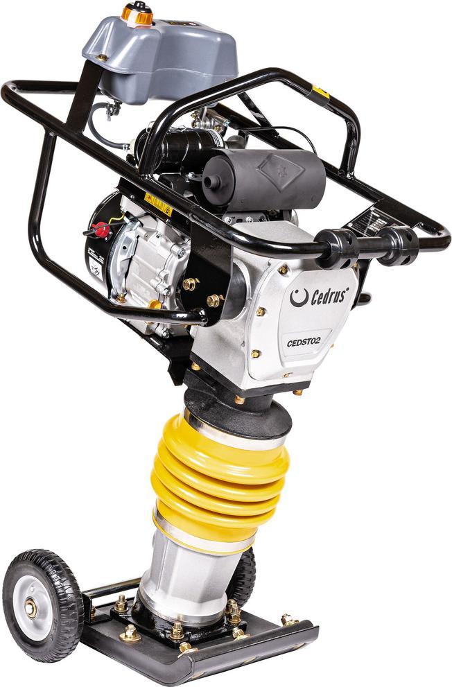 Cedrus CEDRUS ST02 ZAGĘSZCZARKA SKOKOWA DO GRUNTU UBIJARKA PŁYTOWA SKOCZEK 78kG + KOŁA TRANSPORTOWE GRATIS - OFICJALNY DYSTRYBUTOR - AUTORYZOWANY DEAL