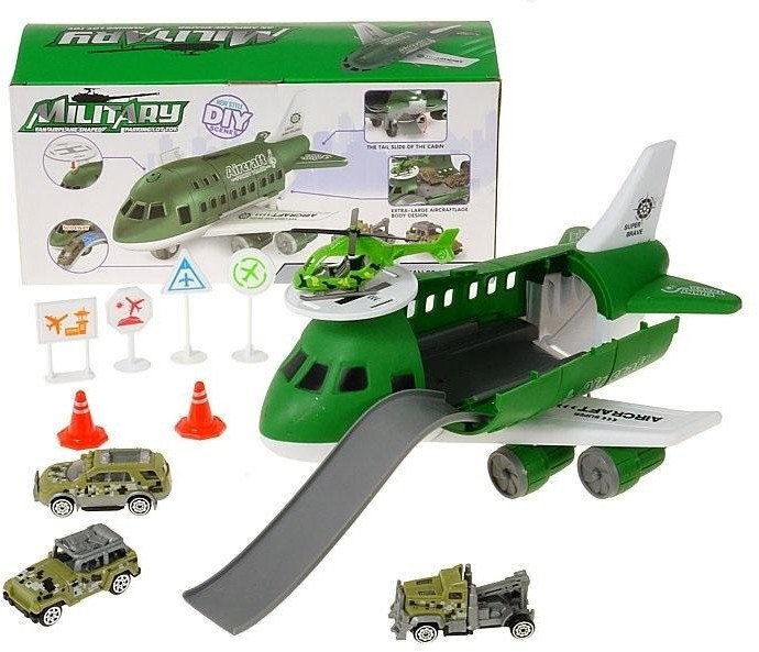 Baza lotnicza samolot transportowy + pojazdy