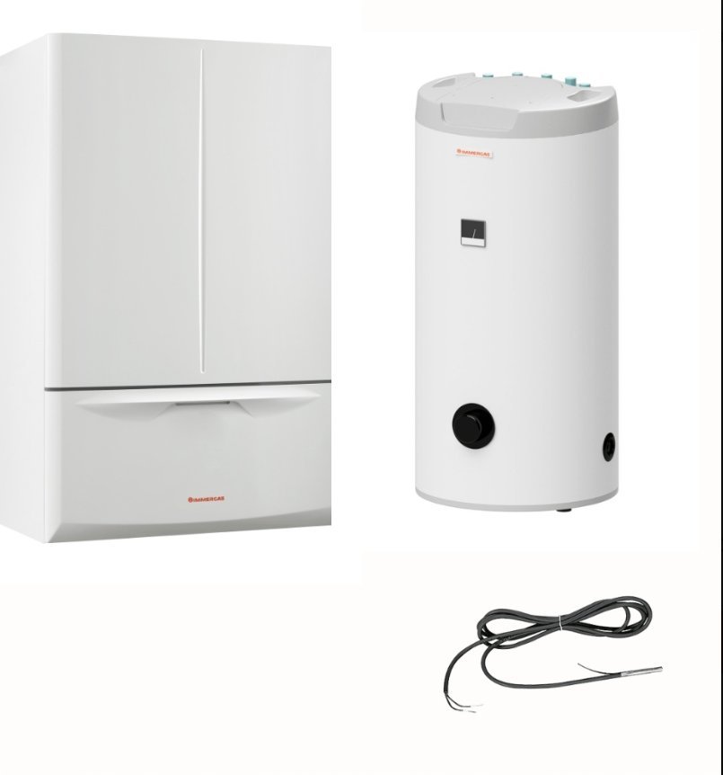 Pakiet 1-fun.kondens. wersja standard - kocioł EXTRA 24 + zasobnik UBS160V3 + sonda kontaktowakotły wiszące