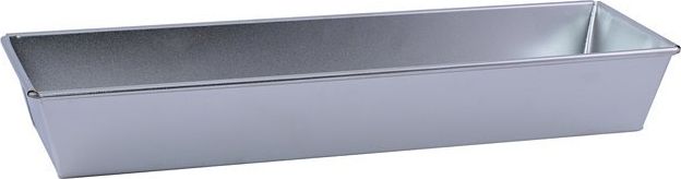 Florina Keksówka kopertowa ocynowana do pieczenia babek, keksów i pasztetów 40x13x6 cm srebrna