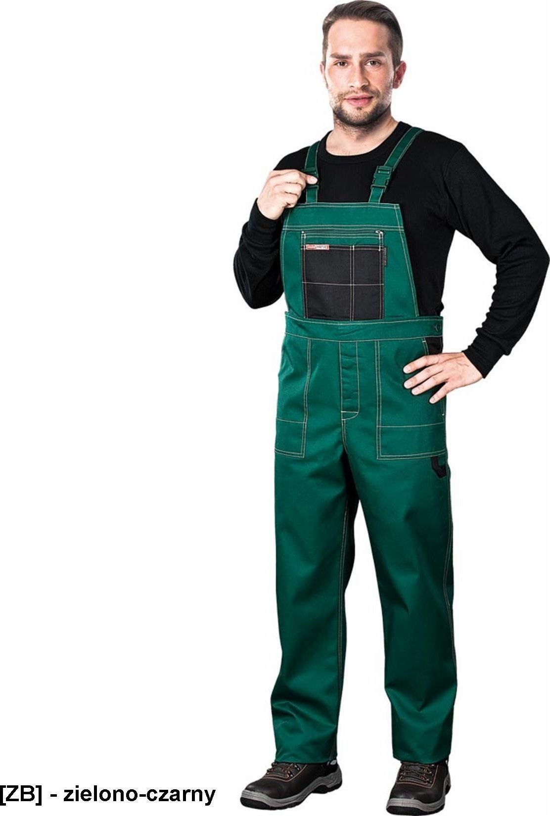 R.E.I.S. MMS - ogrodniczki ochronne - zielono-czarny 60