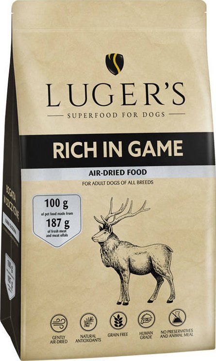Lugers karma suszona dla psa bogata w dziczyznę 5 kg