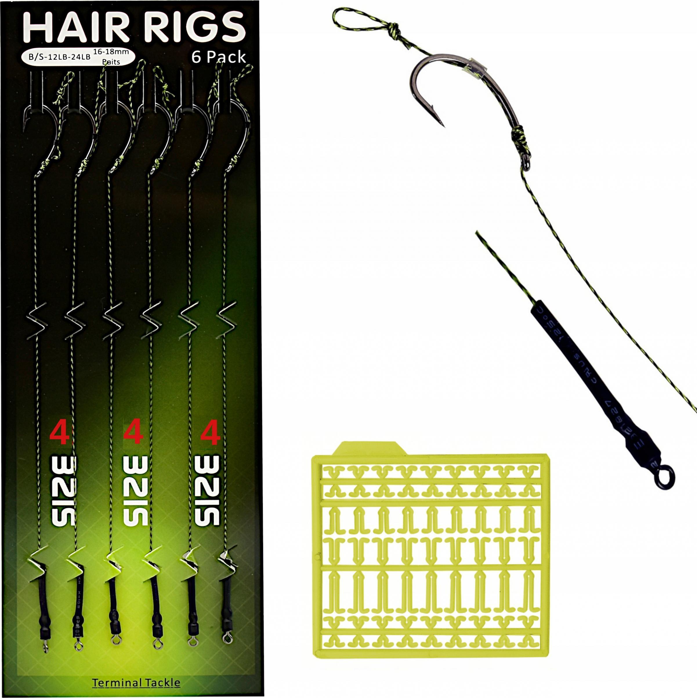 FL PRZYPON KARPIOWY Z WŁOSEM PLECIONKA HAK rozm. 4