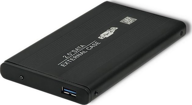 Kieszeń Qoltec Qoltec Obudowa/kieszeń aluminiowa do dysków HDD/SSD 2.5 SATA3 | USB 2.0| Czarny