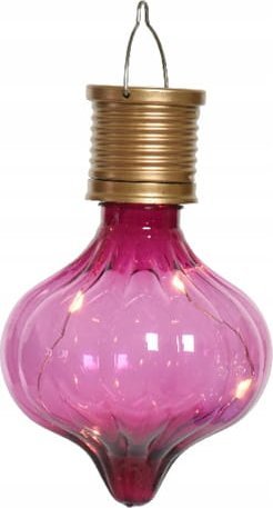 Żarówka solarna plastikowa 7,7x11,7cm Lampka wisząca z ciepłym światłem