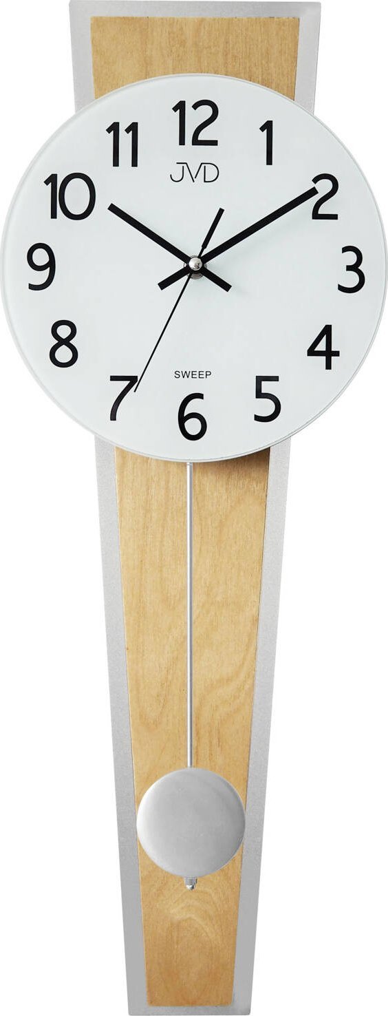Zegarek JVD Zegar ścienny JVD NS17020.68 drewniany z wahadłem