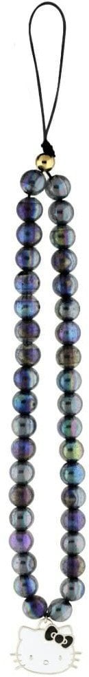 Hello Kitty Pearls Kitty Head - Zawieszka do telefonu (czarny)