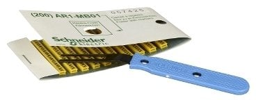 Schneider Zestaw żółtych znaczników, - ozn. 0 do 9 zestaw 200 szt. AR1MA01