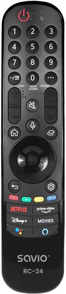 SAVIO PILOT UNIWERSALNY/ZAMIENNIK DO TV LG - SMART TV RC-24