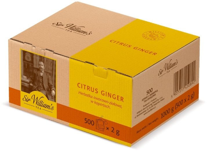 Sir Williams Herbata owocowo-ziołowa Citrus Ginger 500 saszetek