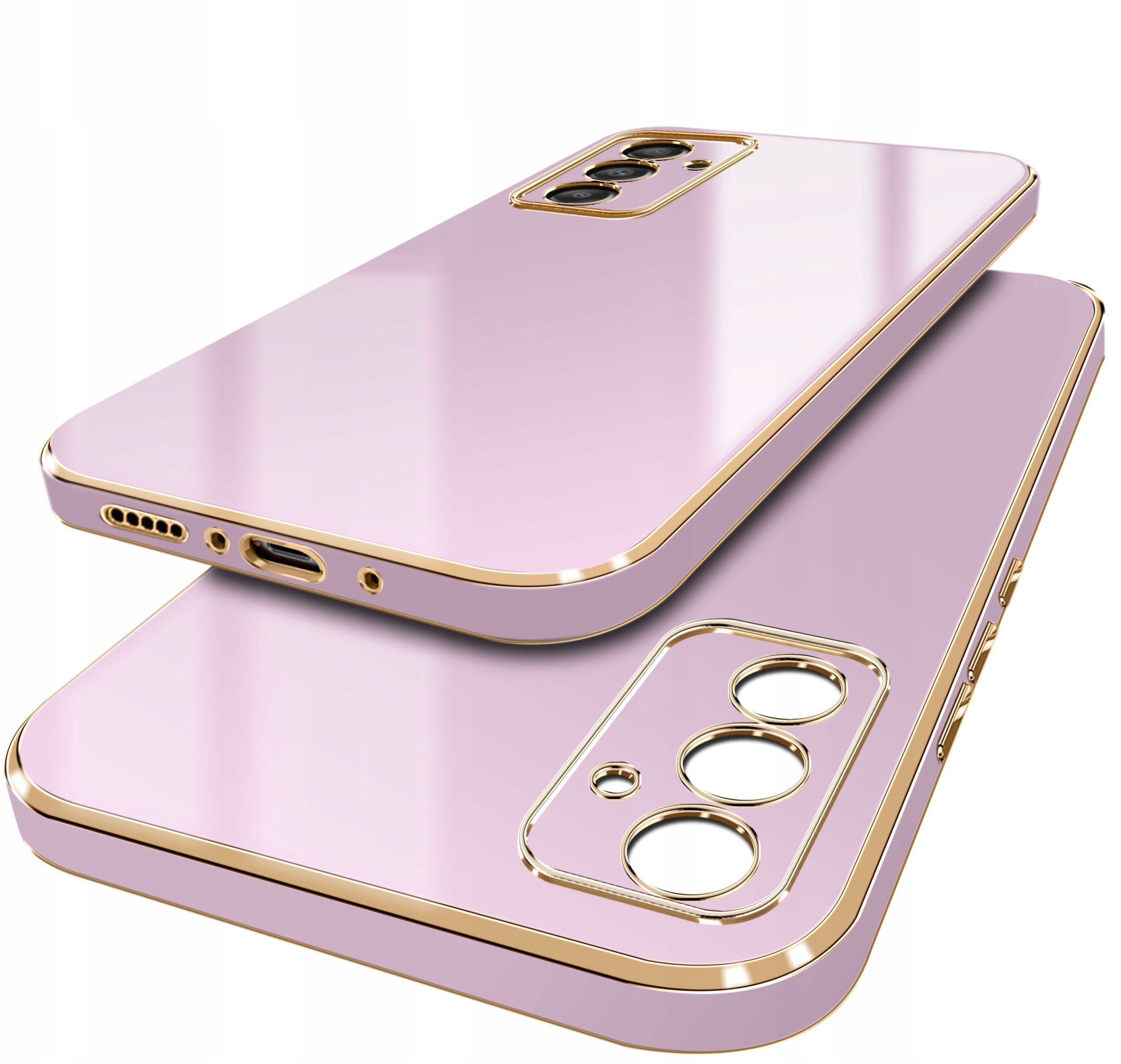 Etui do Samsung Galaxy A55 | A55 5G GOLDEDGE CASE GLAMOUR PLECKI + Szkło 9H