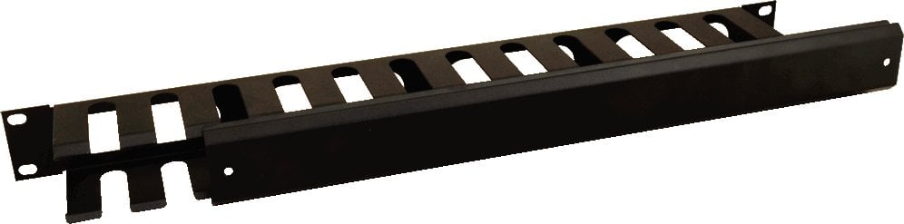 RAOK-1M PULSAR Organizer kabli poziomy metalowy z pokrywą 1U do szaf RACK