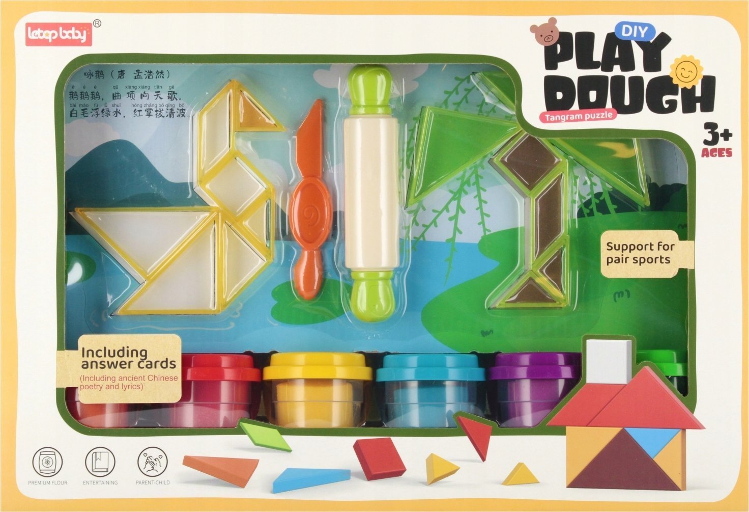 Mega Creative MASA PLASTYCZ AKC TANGRAM 35X24X6 MC WB 30