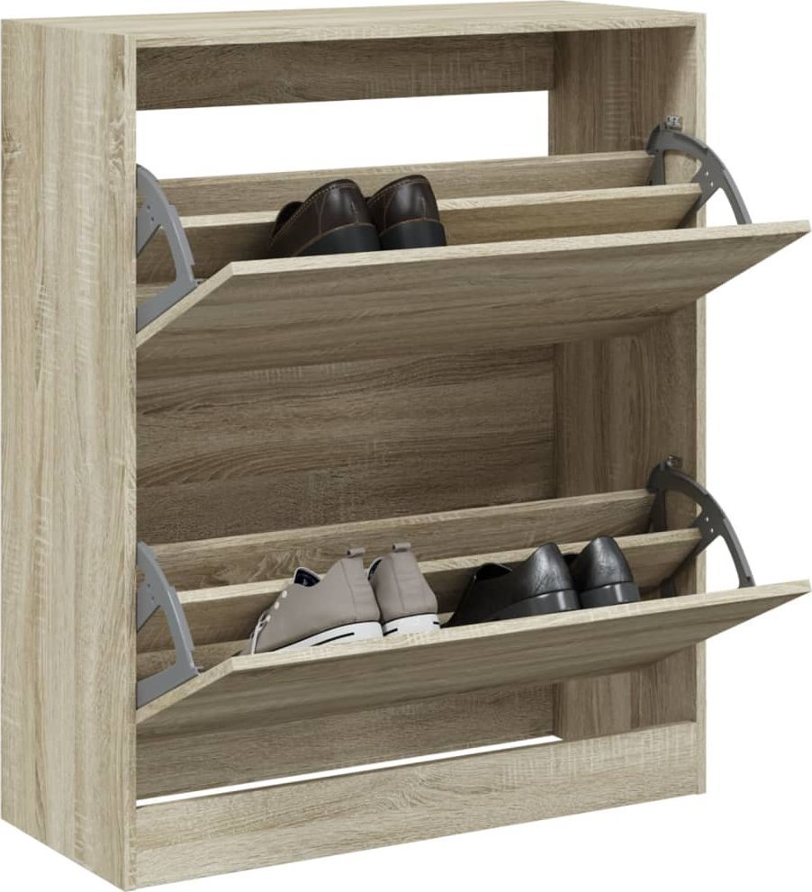 vidaXL Szafka na buty, dąb sonoma, 80x34x96,5 cm