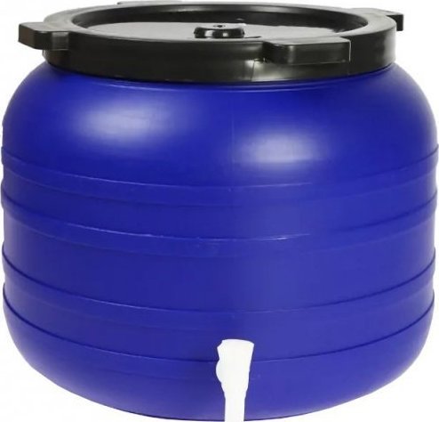 BECZKA PLASTIKOWA 100L OKRĄGŁA Z KRANIKIEM