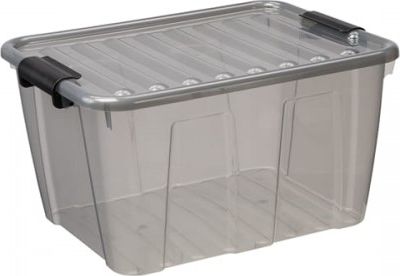 Plast Team Pojemnik Skrzynka Pudło Home box 30 L Szary PlastTeam