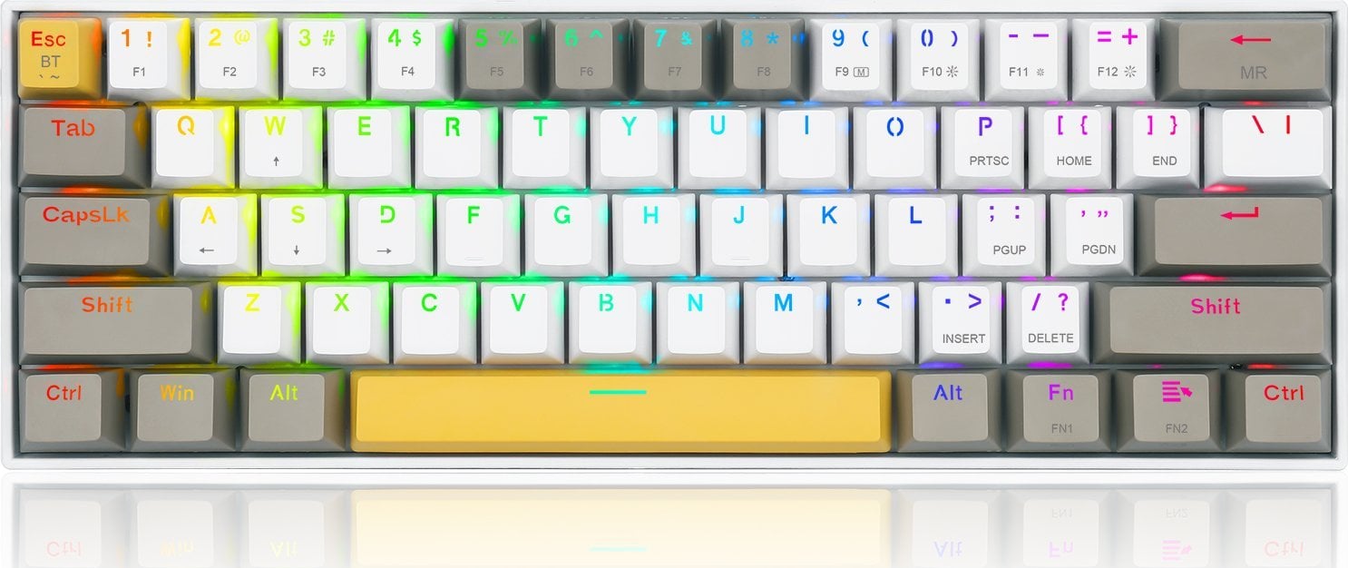 Klawiatura Redragon K350 Draconic Pro Brown switch (K530-YL-WT-GY-RGB-PRO)