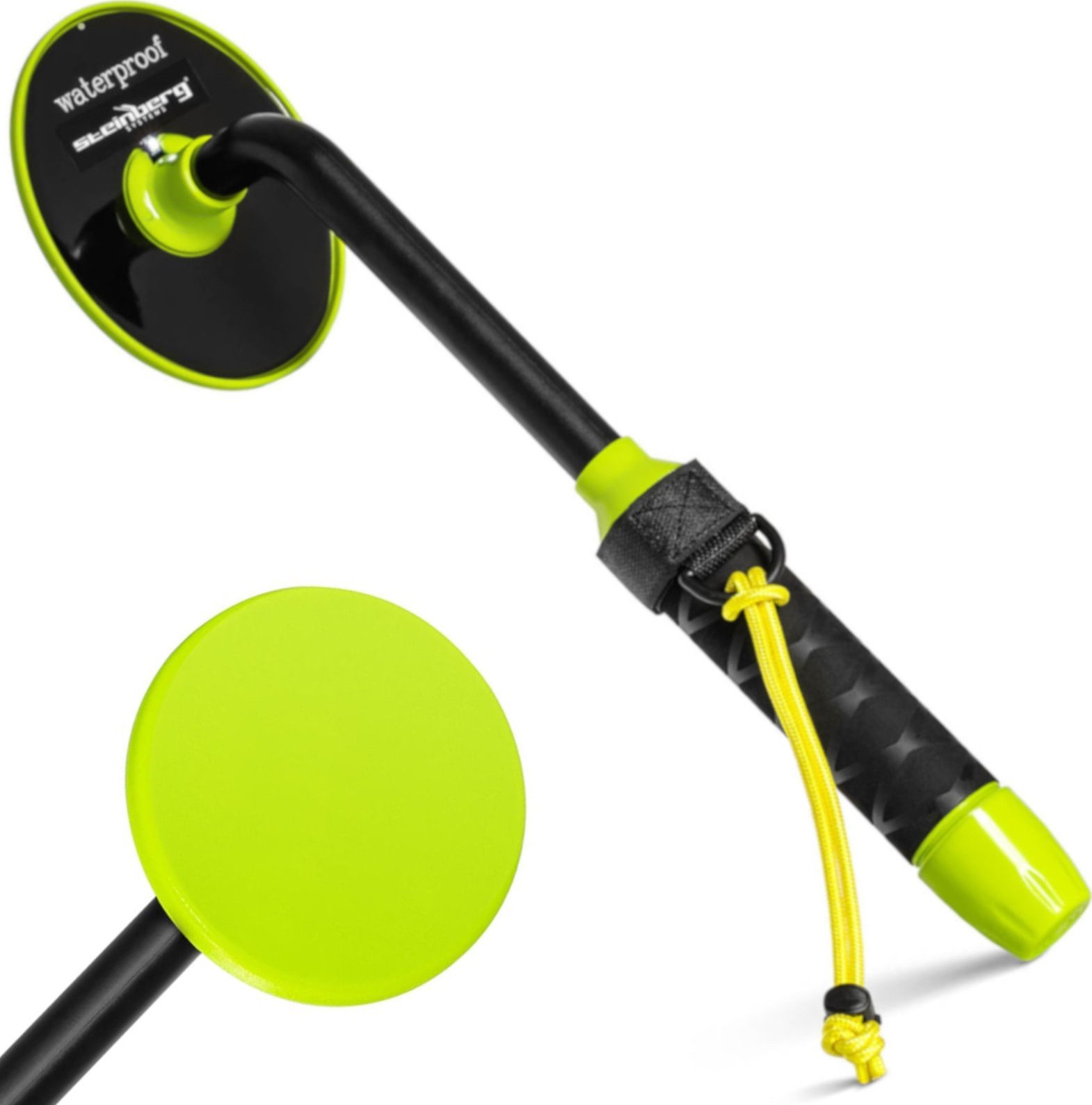 Steinberg Wykrywacz detektor metali ręczny wodoodporny LED 20 cm / 5 cm Wykrywacz detektor metali ręczny wodoodporny LED 20 cm / 5 cm