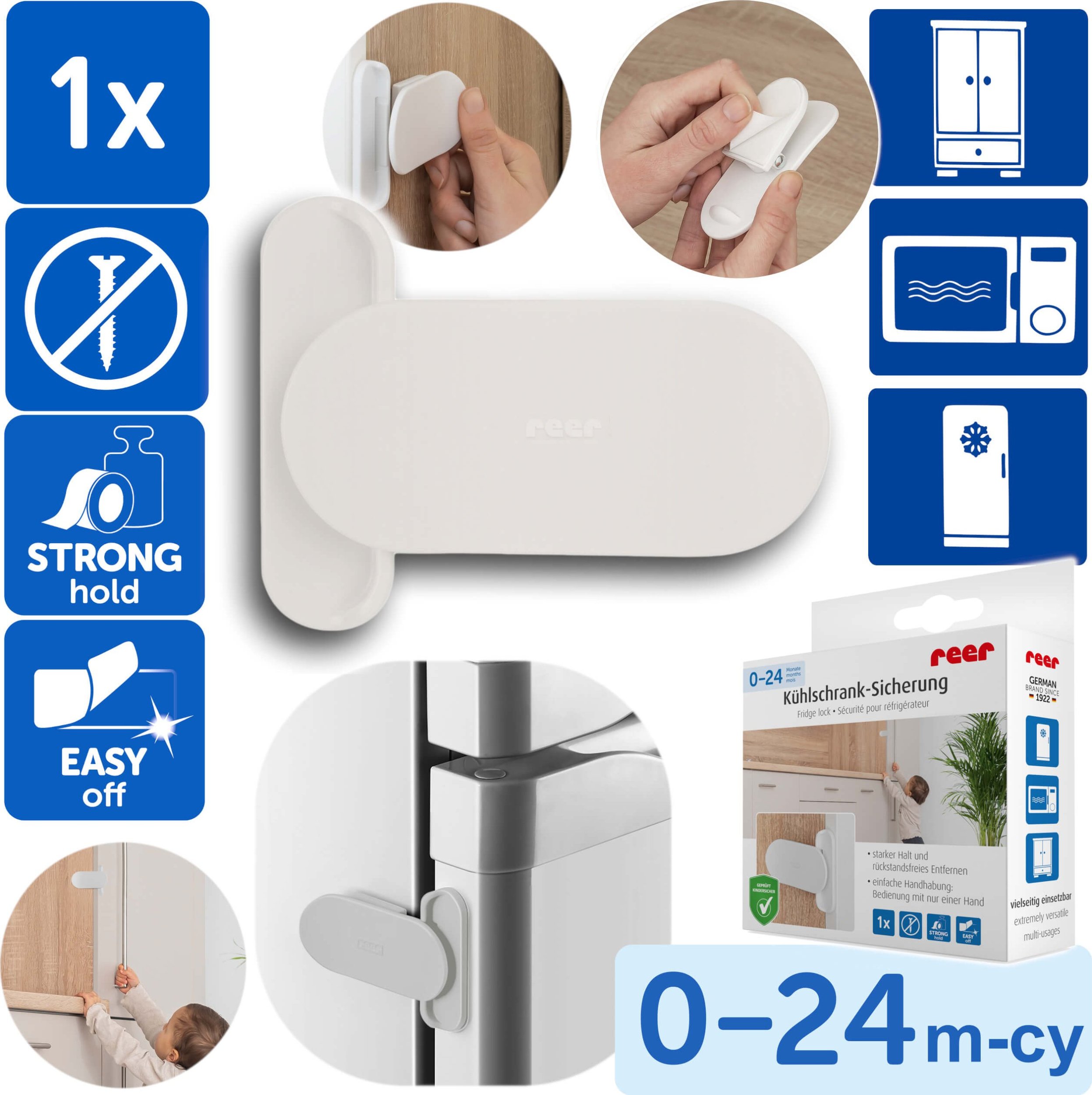 Reer Zamknięcie AGD lodówek i drzwi przesuwnych REER