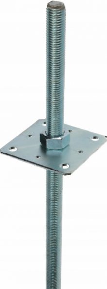 UN PODSTAWA SŁUPA Z REGULOWANĄ WYSOKOSCIĄ KOTWA M24*250 80*80MM (1 SZT)
