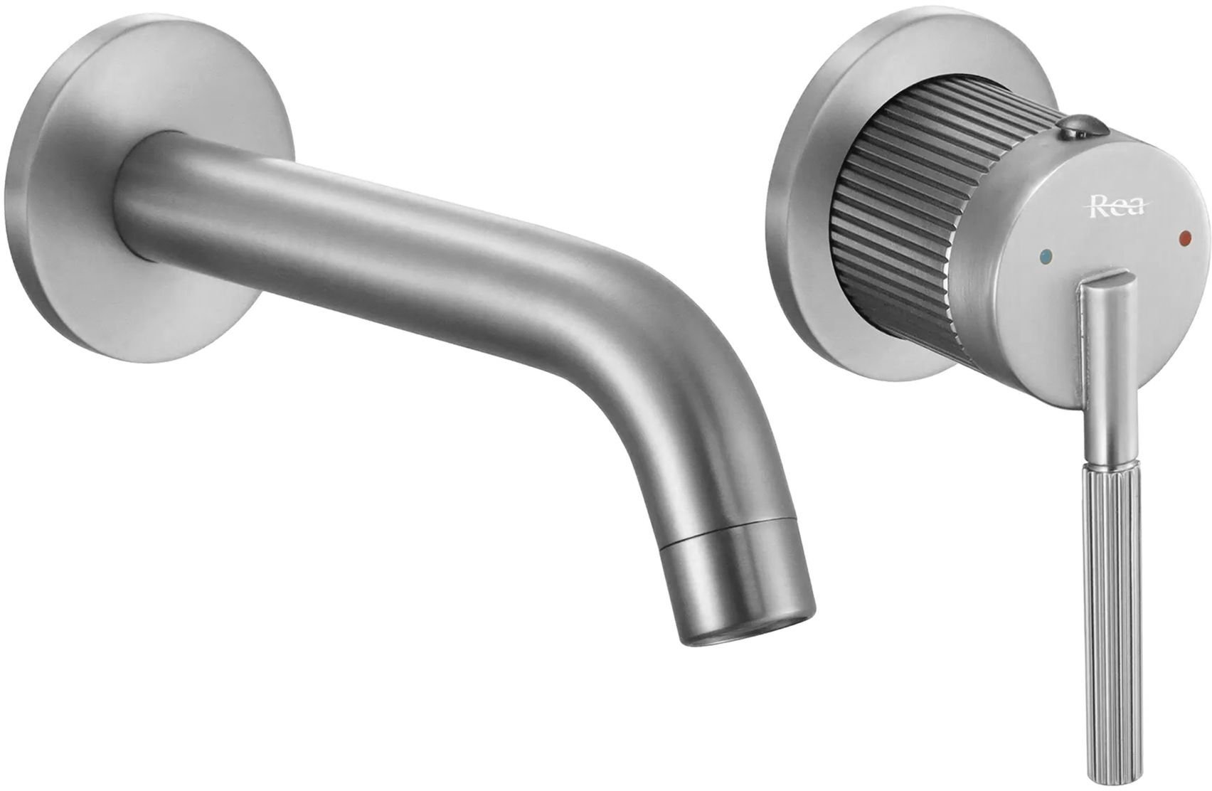 Bateria umywalkowa Rea Bateria podtynkowa Argon niklowy szczotkowany + BOX