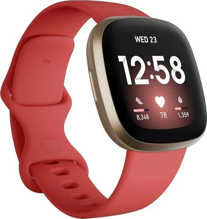 Braders Opaska / Pasek Braders do Fitbit Versa 4 / Fitbit Versa 3 czerwony