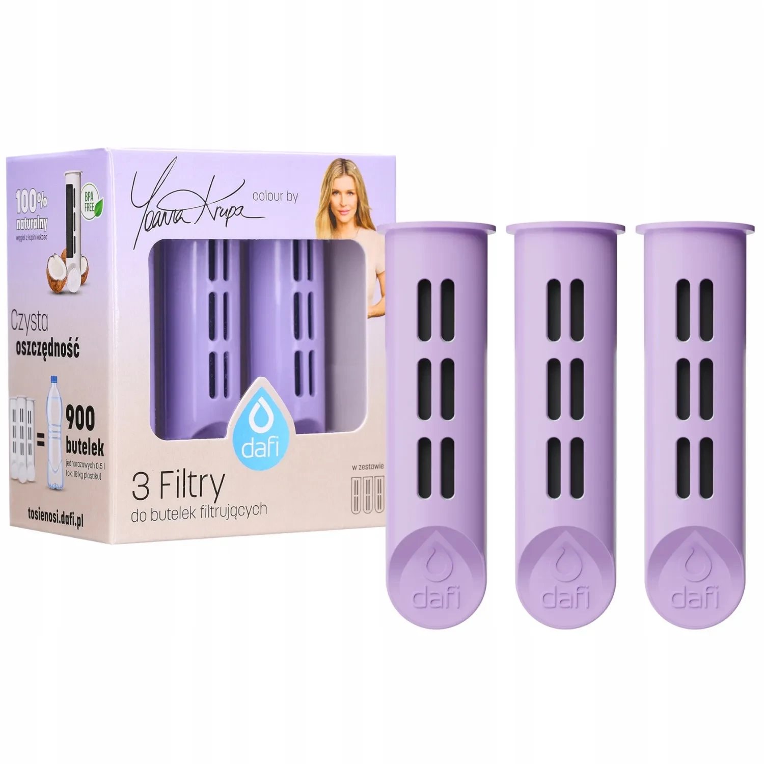 Wkład filtrujący Dafi Wkład filtrujący do butelki dafi lawenda 3 szt