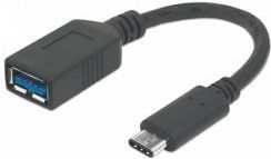 Adapter USB Manhattan USB-C - USB Czarny (355285)