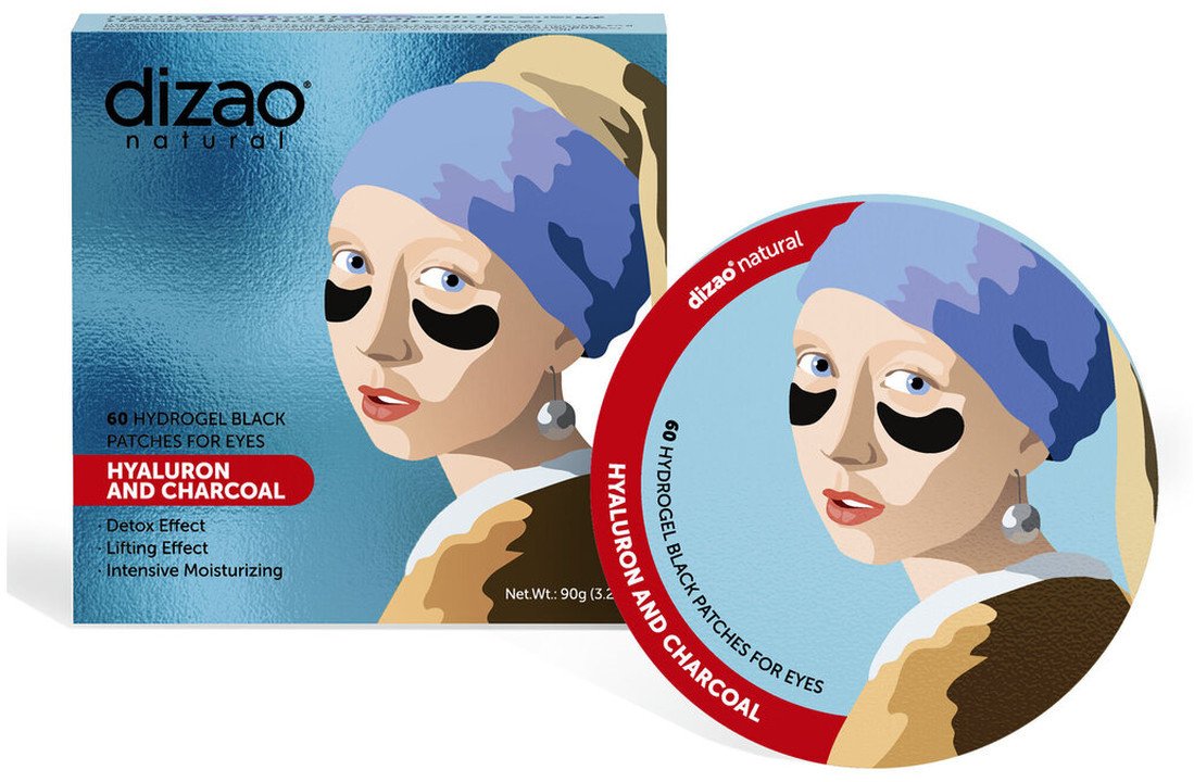 Dizao Hydrożelowe płatki pod oczy Hialuron i węgiel