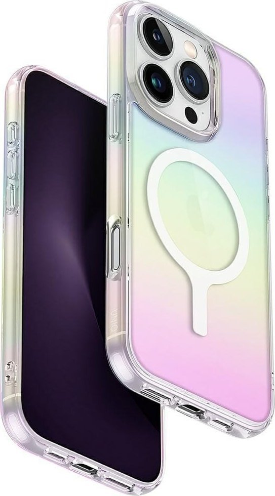 Case UNIQ Iridescia for iPhone 16 Pro Magclick Charging holographic